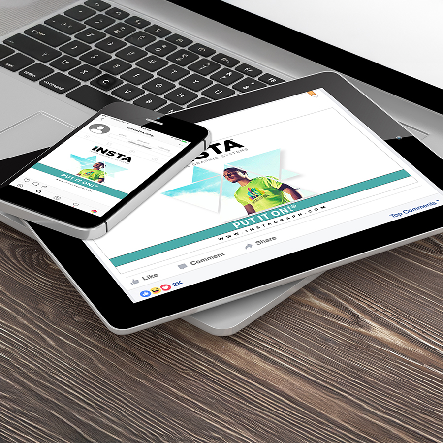 Laptop, phone and tablet pc. 3d rendering.